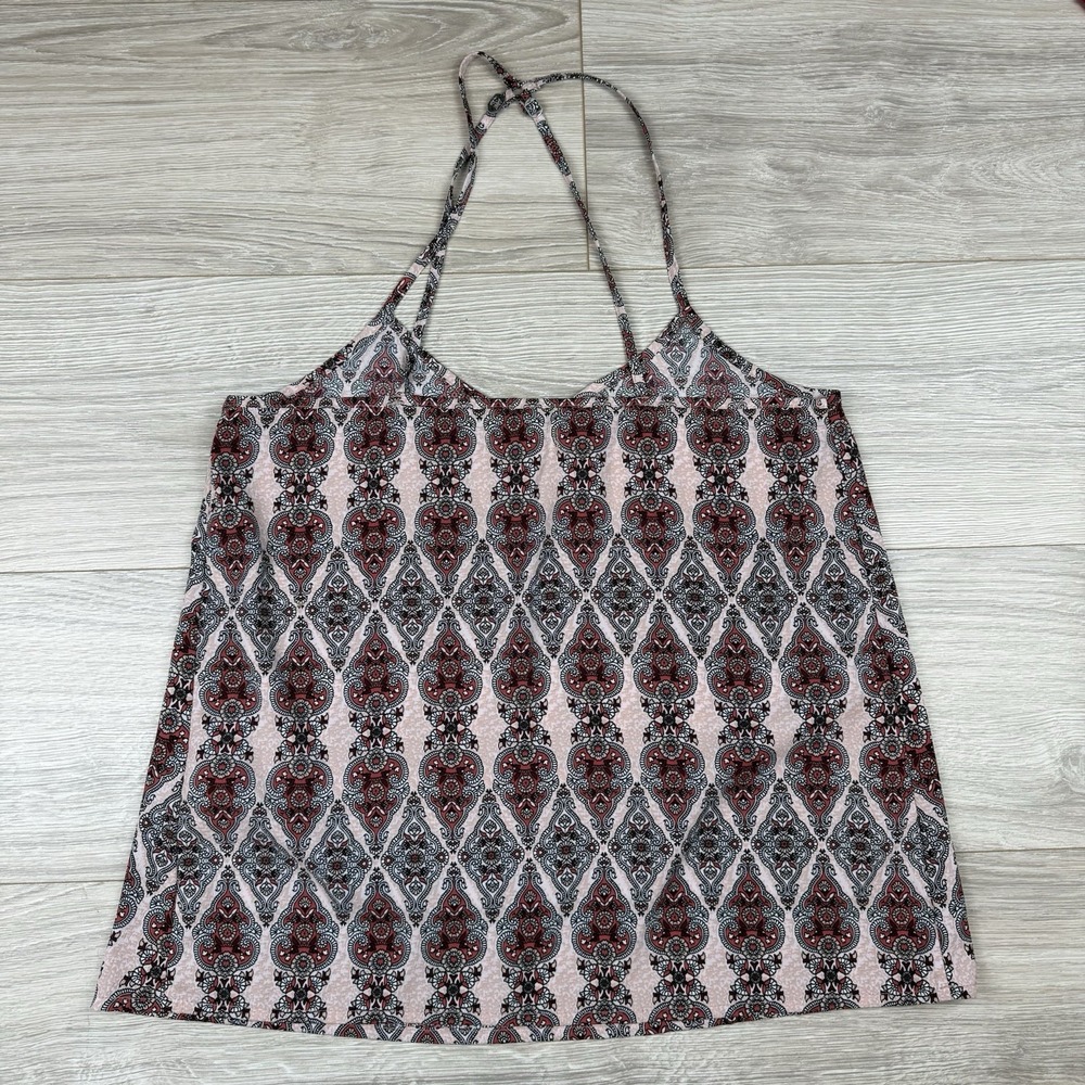 Hollister Y2K Red Pink Paisley Camisole Bella Swan Swancore Coquette Dainty Sz S - Picture 6 of 6